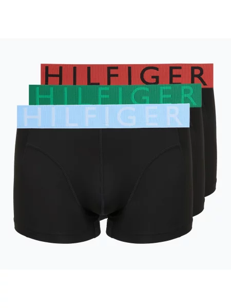 Boxeri pentru bărbați Tommy Hilfiger Trunk WB Cooling Technology 3 steam tra rd/brz blue/jde wnk albastru
