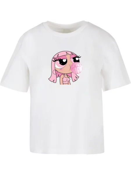 Miss Tee Tricou Spicy Nice roz / roz pudră / negru alb