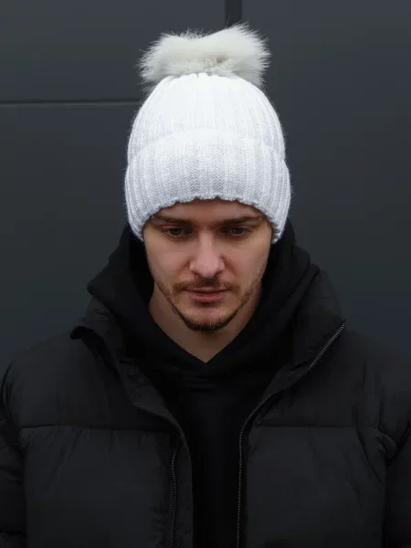 Шапка Without белая