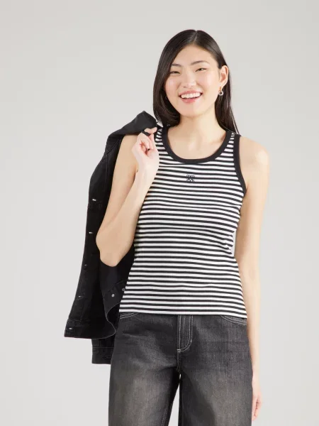 S.Oliver Top negru alb