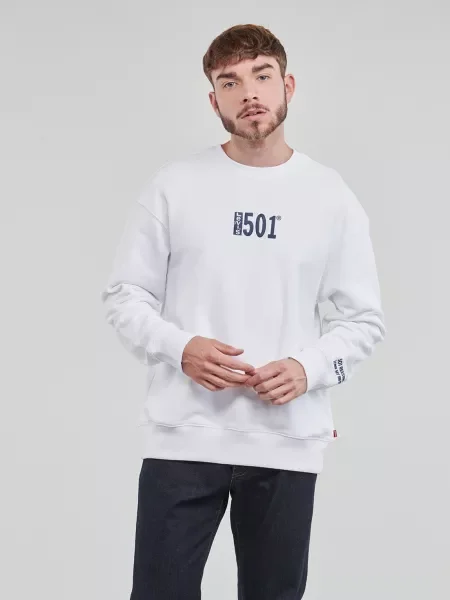Grafika mikina Levi's biela