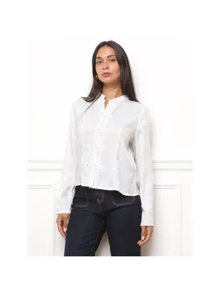 Top La Modeuse alb