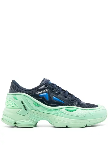 Sneakerși Raf Simons cu șireturi din dantelă albastru