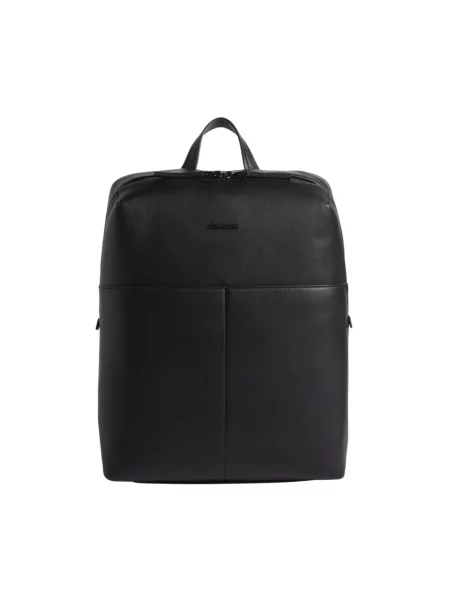Lniana torba Calvin Klein czarna
