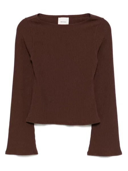 Pletený top Reformation hnědý