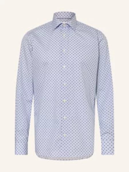 Eton Košile Contemporary Fit tmavě / hnědá / tmavě modrá