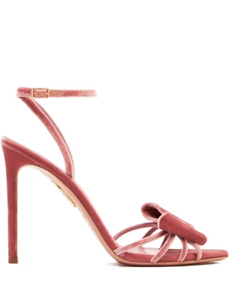 Sandale Aquazzura cu funde roz