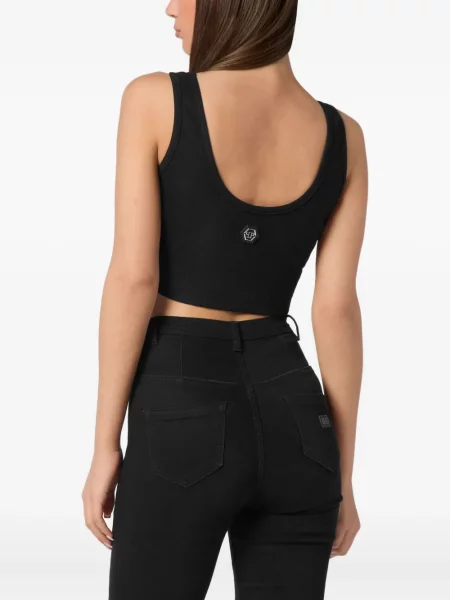 Stras top Philipp Plein negru
