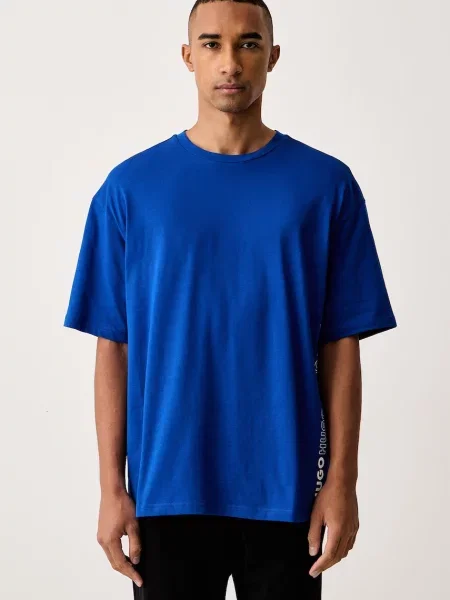 HUGO tricou pentru bărbați din TIKI T-SHIRT albastru