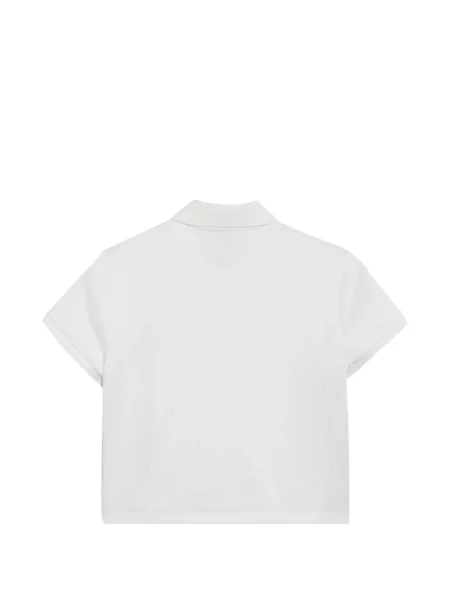 Tricou polo Gucci din jerseu alb