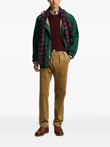 Καπιτονέ kαρό σκαρπινια Polo Ralph Lauren κοτλέ πράσινο