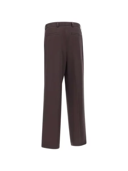 Pantaloni Boss din țesătură twill maro