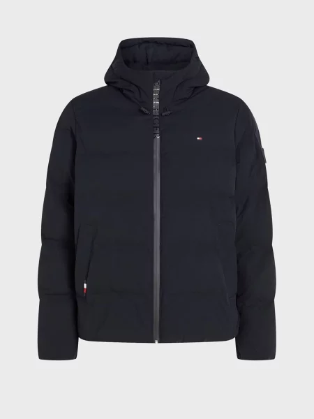 Куртка Tommy Hilfiger з капюшоном синя