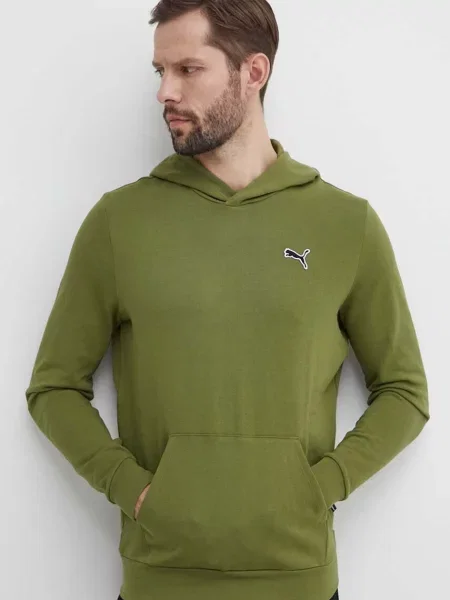 Bluza z kapturem Puma z kapturem zielona