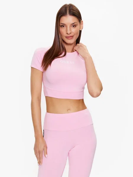 Тениска Guess розово