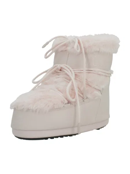 Blană artificială pantofi Moon Boot roz