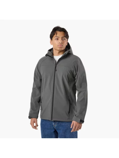 Kurtka Softshell Wędrówki Mężczyzna Tromsö Wiatroszczelny zielona