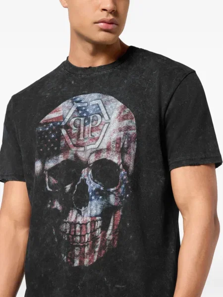 Μπλούζα Philipp Plein μαύρο