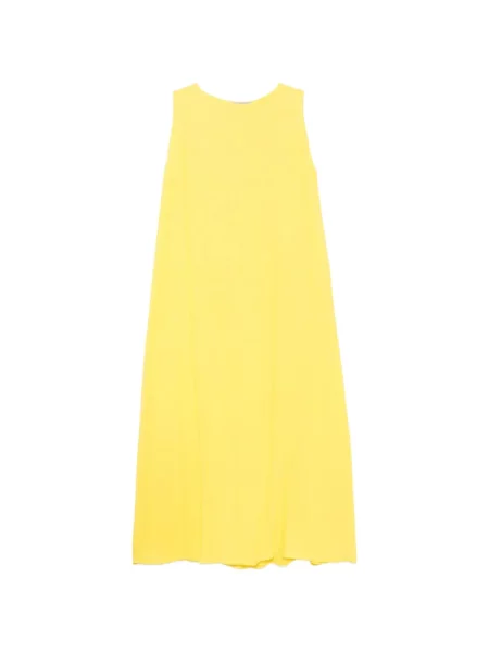Rochie fără mâneci Alberta Ferretti fără mâneci de costum galben