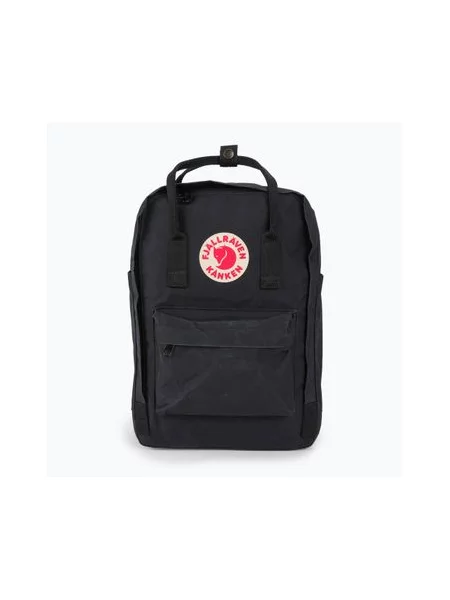 Однотонный большой рюкзак Fjallraven в уличном стиле черный