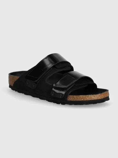 Кожаные шлепанцы Birkenstock черные