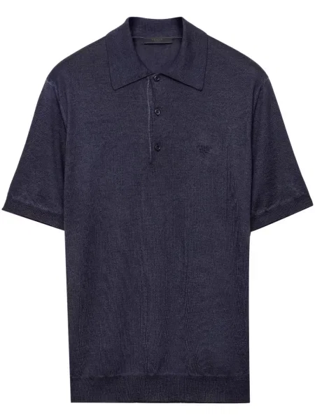 Polo Prada din cașmir albastru