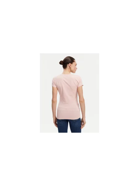 Guess Marškinėliai Slim Fit rožinė