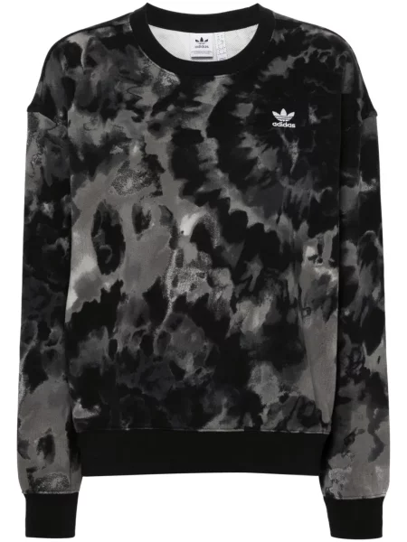 Plačiakojis tie-dye iš natūralios odos sportbačiai Adidas žalia