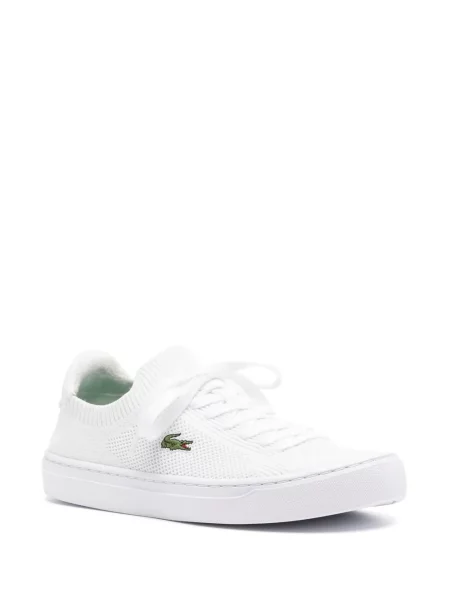 Sneakerși Lacoste din piele alb
