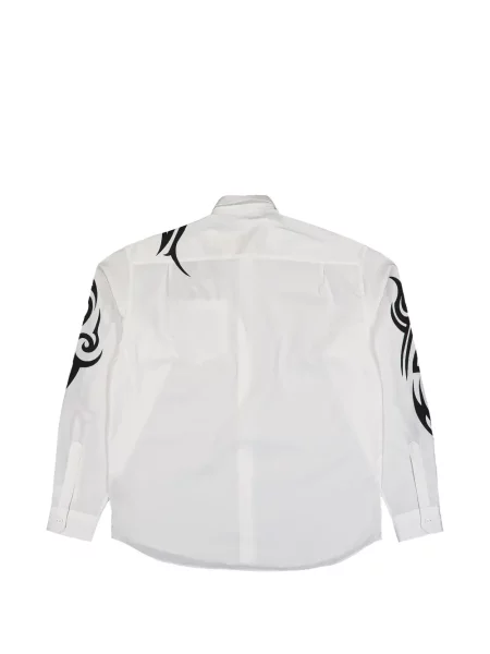 Lung cămașă Vetements cu imagine alb