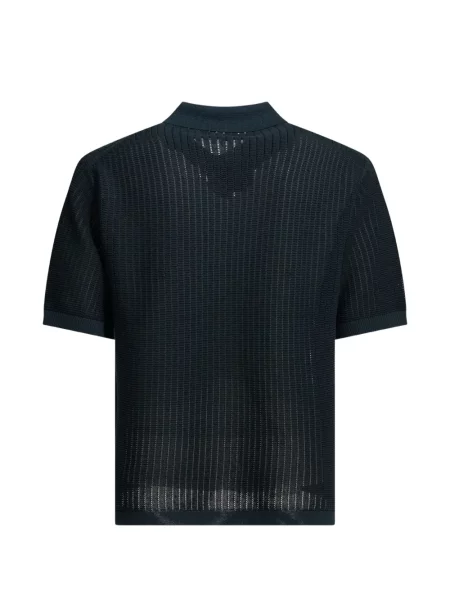 Scurt tricou polo Beams Plus tricotate albastru