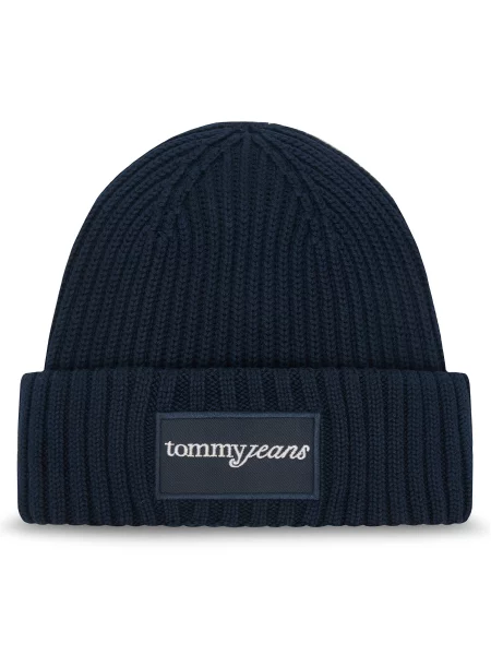 Kepurė Tommy Jeans Script Tamsiai mėlyna balta