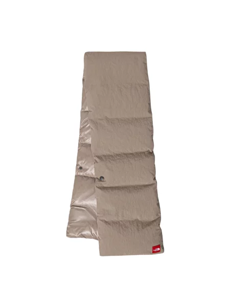 The North Face szalik puchowy Redbox gładki beżowy