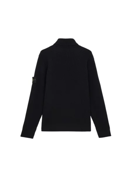 Sweter Stone Island z nadrukiem czarny