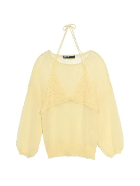 Top Bimba Y Lola de mohair galben