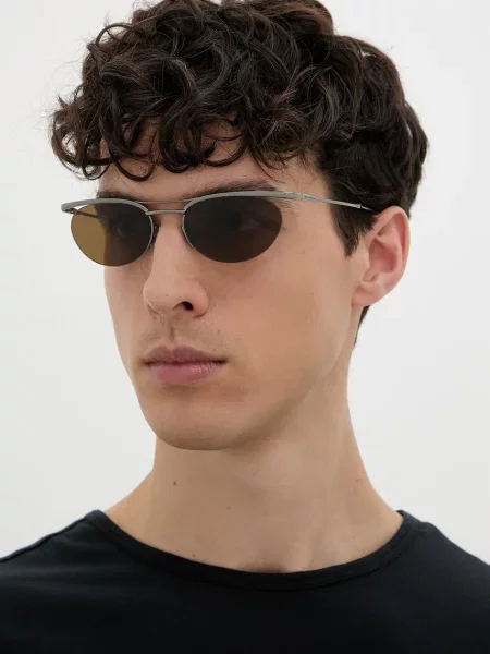 Saint Laurent ochelari de soare aviator gri