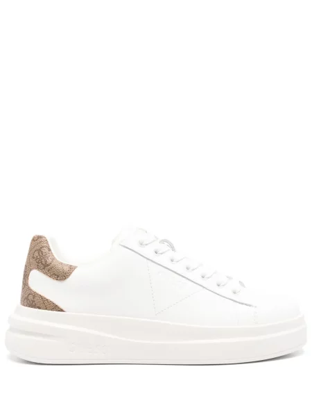 Sneakerși Guess alb