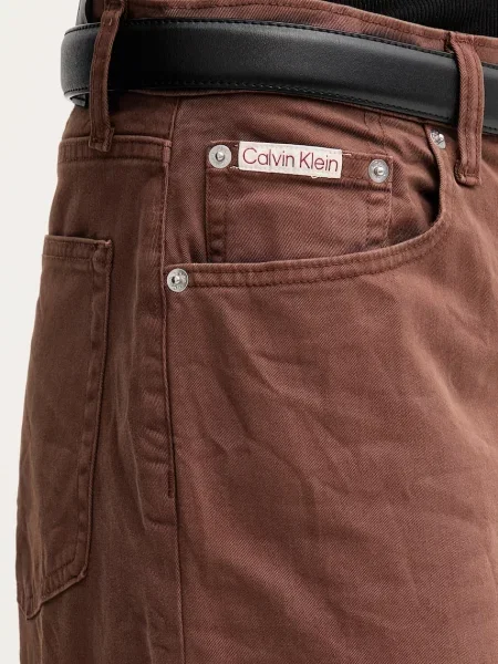 Džíny Calvin Klein Jeans hnědá