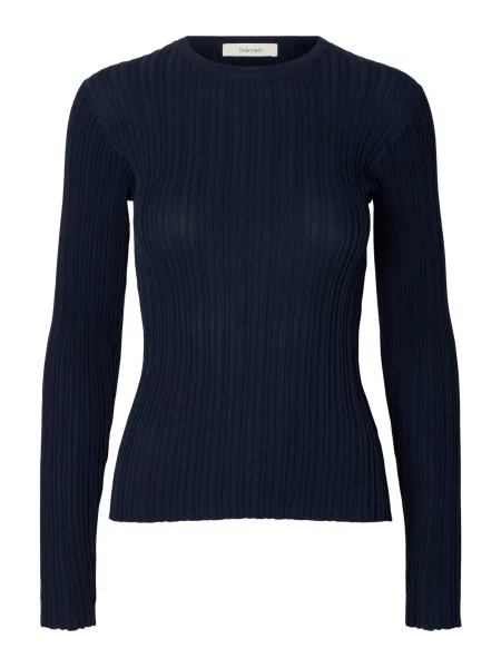 SELECTED Pulover SLWTOLEDO marin albastru