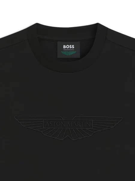Tricou Boss cu autograf negru
