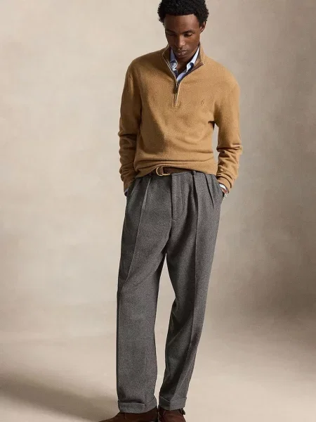 Polo Ralph Lauren sweter wełniany brązowy