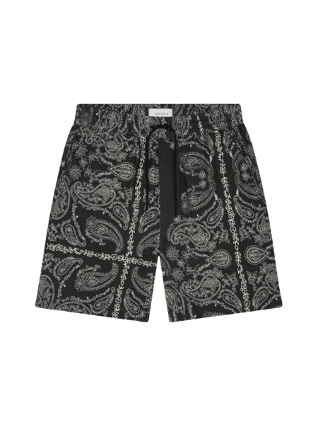 Szorty Les Deux z wzorem paisley czarne