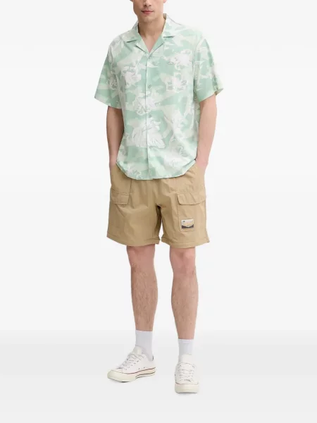 Scurt cămașă Oakley cu model floral cu imagine verde