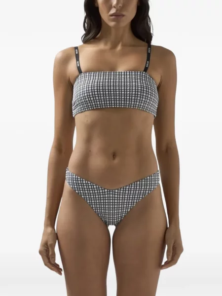 Bikini Gcds în carouri negru