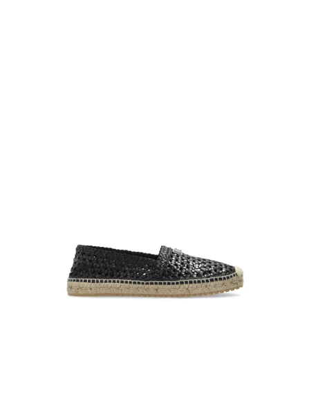 Espadryle Dolce And Gabbana z logo czarne