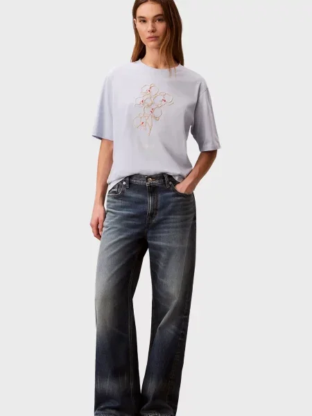 Футболка Calvin Klein Jeans блакитна