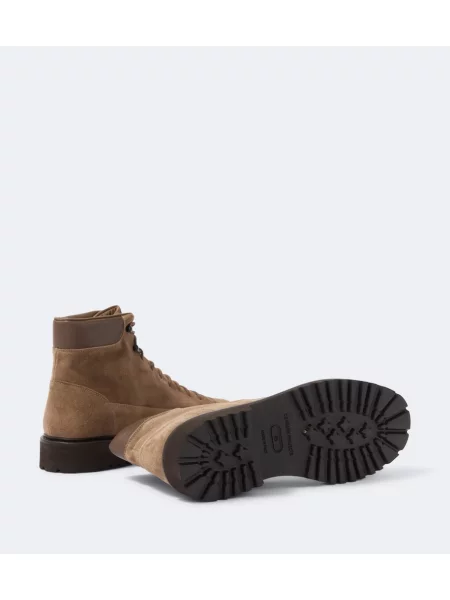 Botine Common Projects din piele de căprioară bej