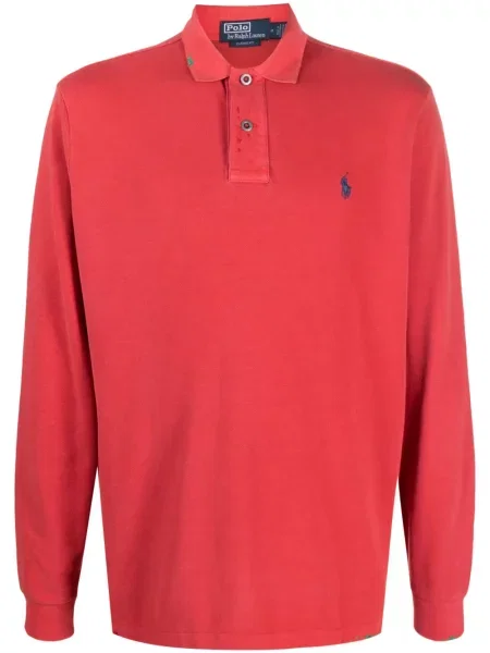 Τέντωμα καρό μπλούζα Polo Ralph Lauren με σχέδιο ροζ