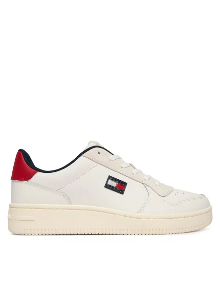 Sneakersy Tommy Jeans Tjm Retro Basket bílá