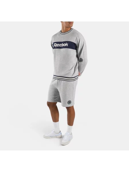 Reebok bluza Lawn Club Crewunisex Athletic Grey Marl Size: szara
